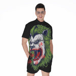 Lion Joker Print Men's Rompers