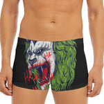 Lion Joker Print Men's Short Boxer Briefs