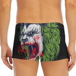Lion Joker Print Men's Short Boxer Briefs