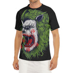 Lion Joker Print Men's Short Sleeve Rash Guard