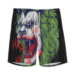 Lion Joker Print Men's Sports Shorts