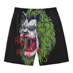 Lion Joker Print Men's Swim Trunks