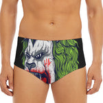Lion Joker Print Men's Triangle Swim Briefs