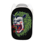 Lion Joker Print Mesh Laundry Hamper