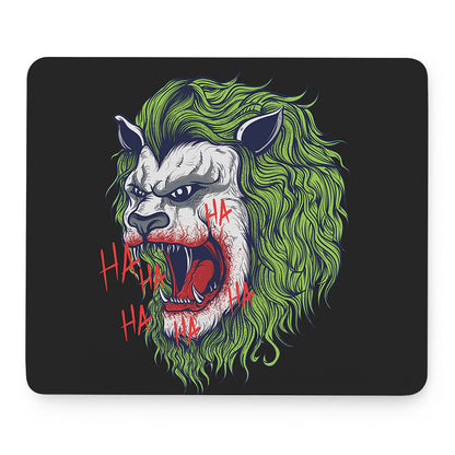 Lion Joker Print Mouse Pad