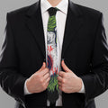 Lion Joker Print Necktie