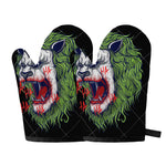 Lion Joker Print Oven Mitts