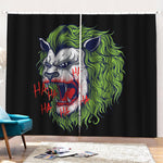 Lion Joker Print Pencil Pleat Curtains