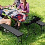 Lion Joker Print Picnic Table Cover