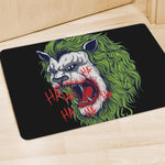 Lion Joker Print Polyester Doormat