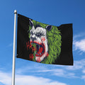 Lion Joker Print Polyester Flag