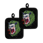 Lion Joker Print Pot Holders
