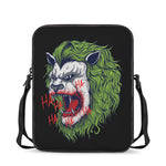 Lion Joker Print Rectangular Crossbody Bag