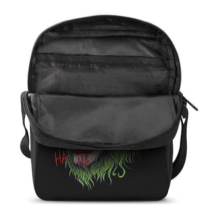 Lion Joker Print Rectangular Crossbody Bag