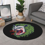 Lion Joker Print Round Rug