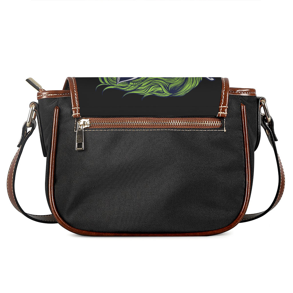 Lion Joker Print Saddle Bag