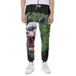 Lion Joker Print Scuba Joggers