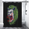 Lion Joker Print Shower Curtain