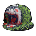 Lion Joker Print Snapback Cap