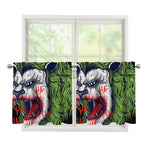 Lion Joker Print Tier Curtains