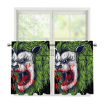 Lion Joker Print Tier Curtains