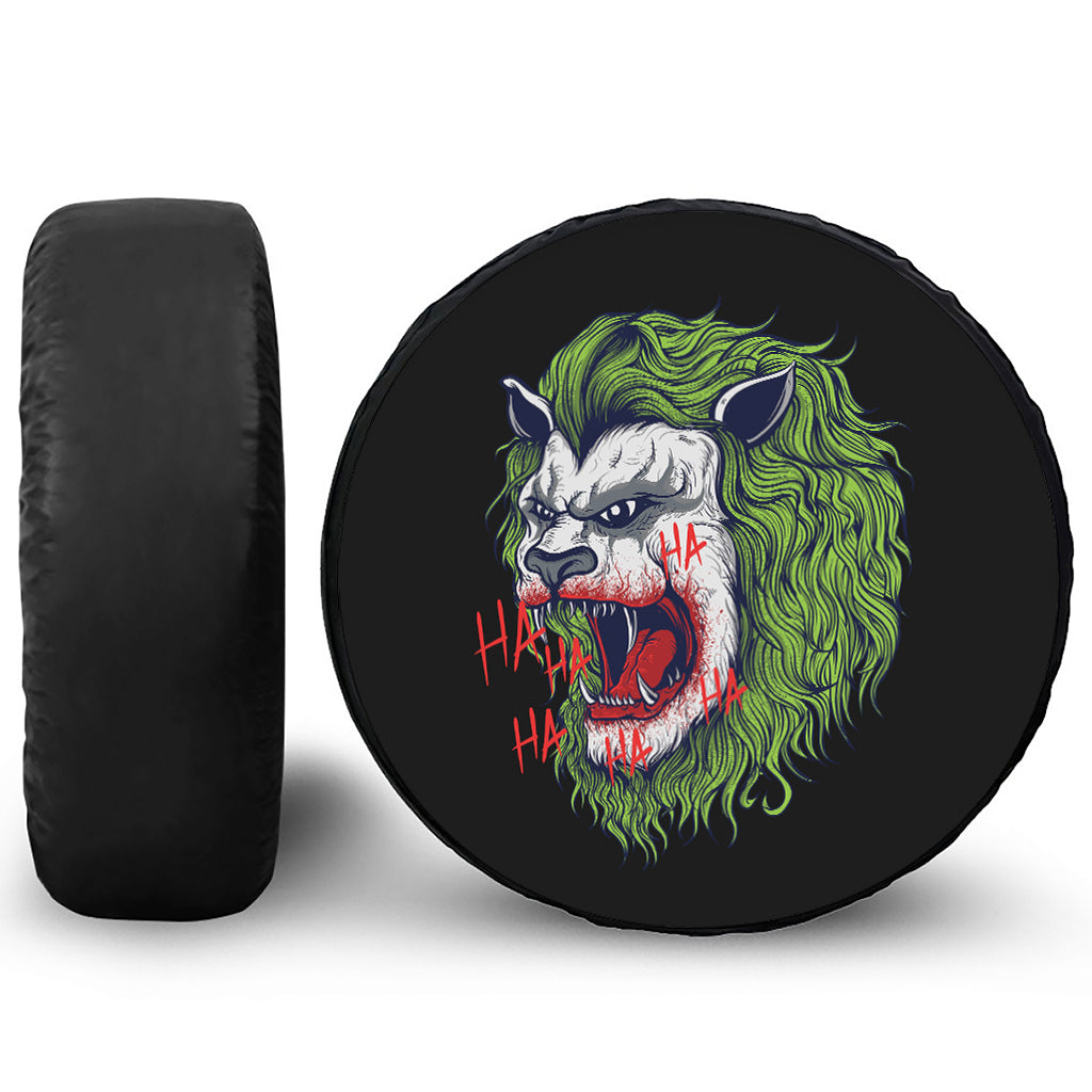 Lion Joker Print Tire Cover