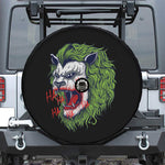 Lion Joker Print Tire Cover With Camera Hole