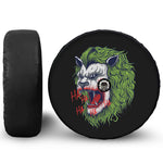 Lion Joker Print Tire Cover With Camera Hole