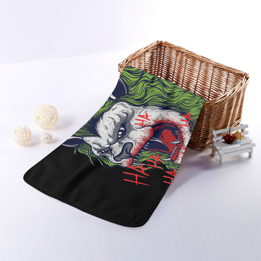 Lion Joker Print Towel