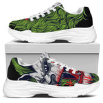 Lion Joker Print White Chunky Shoes