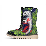 Lion Joker Print Winter Boots