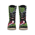 Lion Joker Print Winter Boots