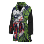 Lion Joker Print Women's Bathrobe