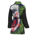 Lion Joker Print Women's Bathrobe