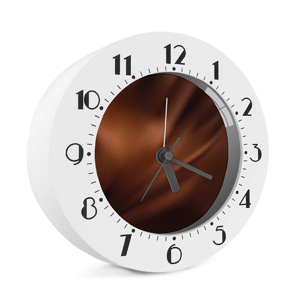 Liquid Chocolate Print Alarm Clock