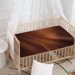 Liquid Chocolate Print Baby Crib Sheet