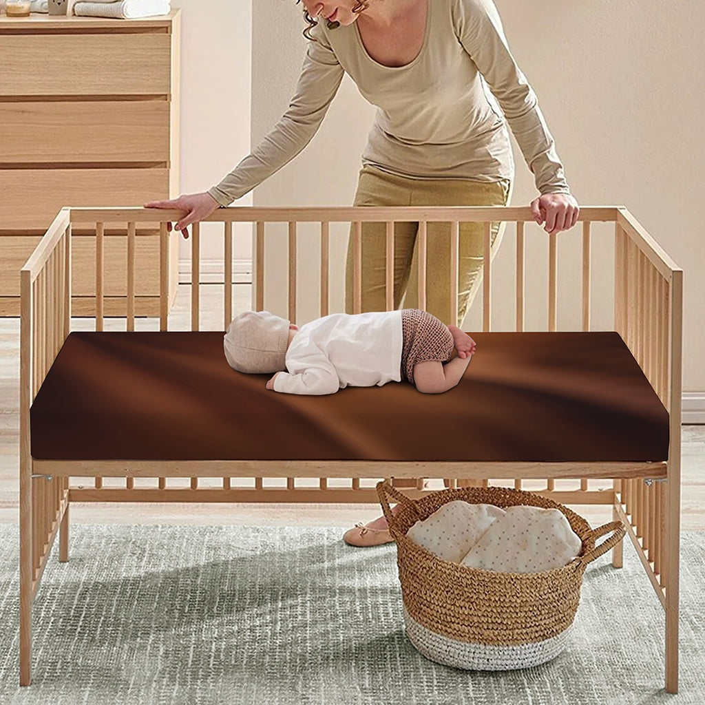 Liquid Chocolate Print Baby Crib Sheet