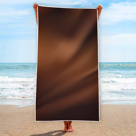 Liquid Chocolate Print Beach Towel