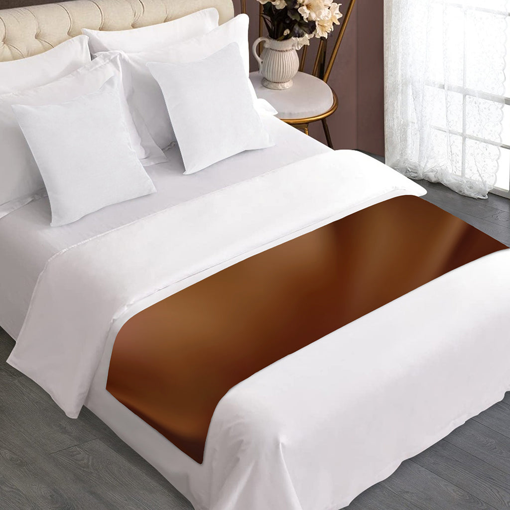 Liquid Chocolate Print Bed Runner