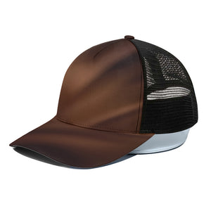 Liquid Chocolate Print Black Mesh Trucker Cap