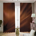 Liquid Chocolate Print Dimout Pencil Pleat Curtains