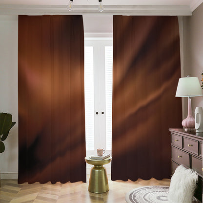 Liquid Chocolate Print Blackout Pencil Pleat Curtains