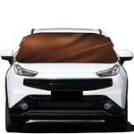 Liquid Chocolate Print Car Windshield Snow Cover