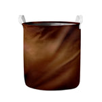 Liquid Chocolate Print Collapsible Laundry Basket