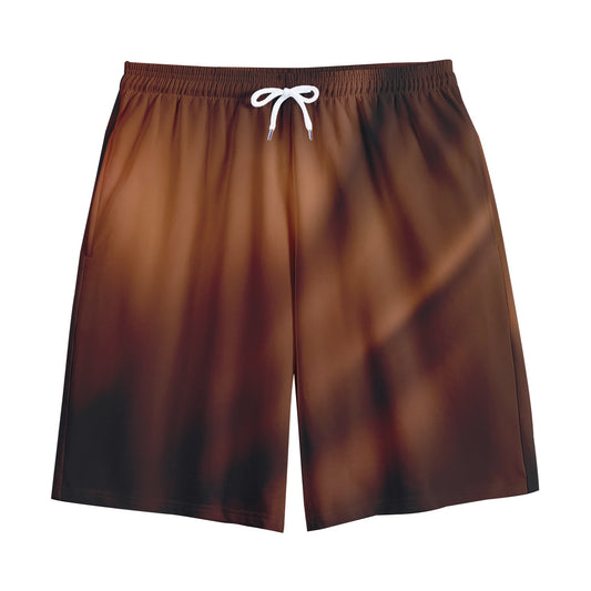 Liquid Chocolate Print Cotton Shorts