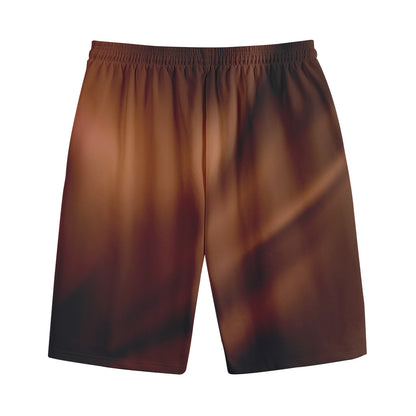Liquid Chocolate Print Cotton Shorts