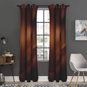 Liquid Chocolate Print Curtain