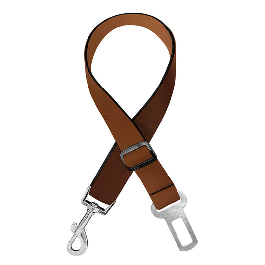 Liquid Chocolate Print Dog Seat Belt