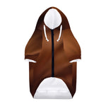 Liquid Chocolate Print Dog Zip Up Hoodie