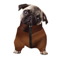 Liquid Chocolate Print Dog Zip Up Jacket